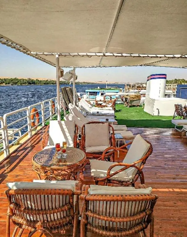 Sun deck of the MS King Tut I Nile Cruise Nile cruise